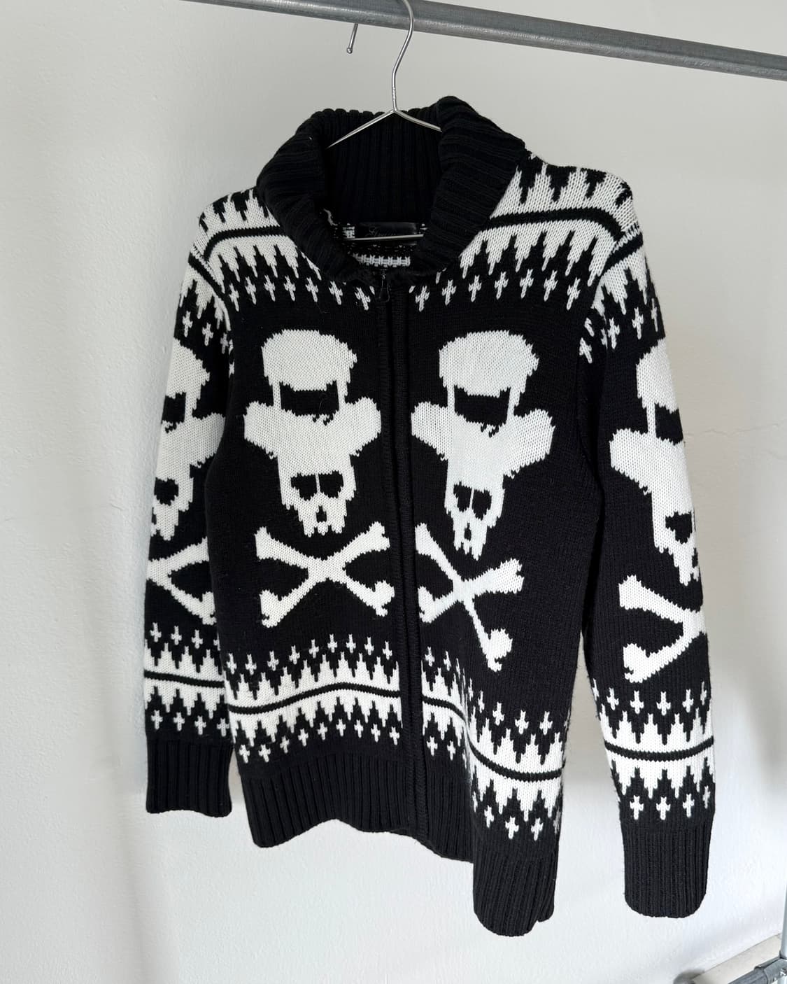 빈티지 니트 집업 상품이미지1