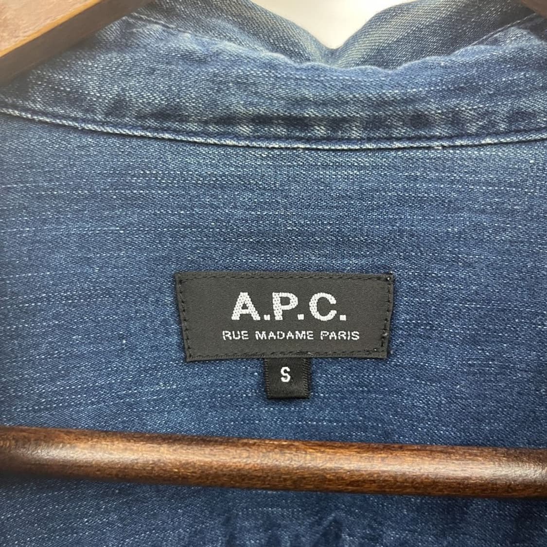 아페세 APC 올드스쿨 빈티지 캐주얼 데님 셔츠 S C09759 상품이미지5