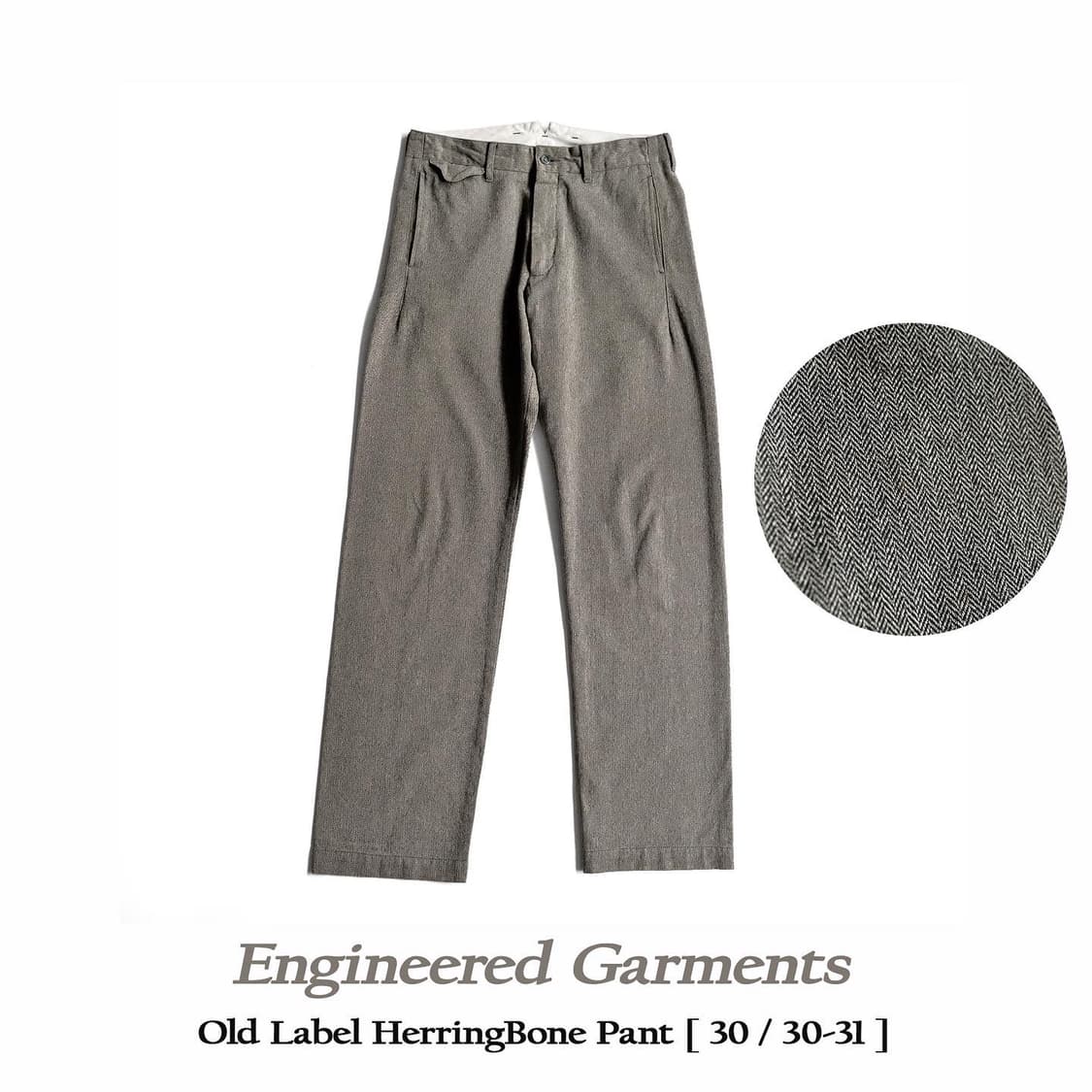 엔지니어드가먼츠 올드라벨 헤링본 팬츠 30(30-31) 상품이미지1