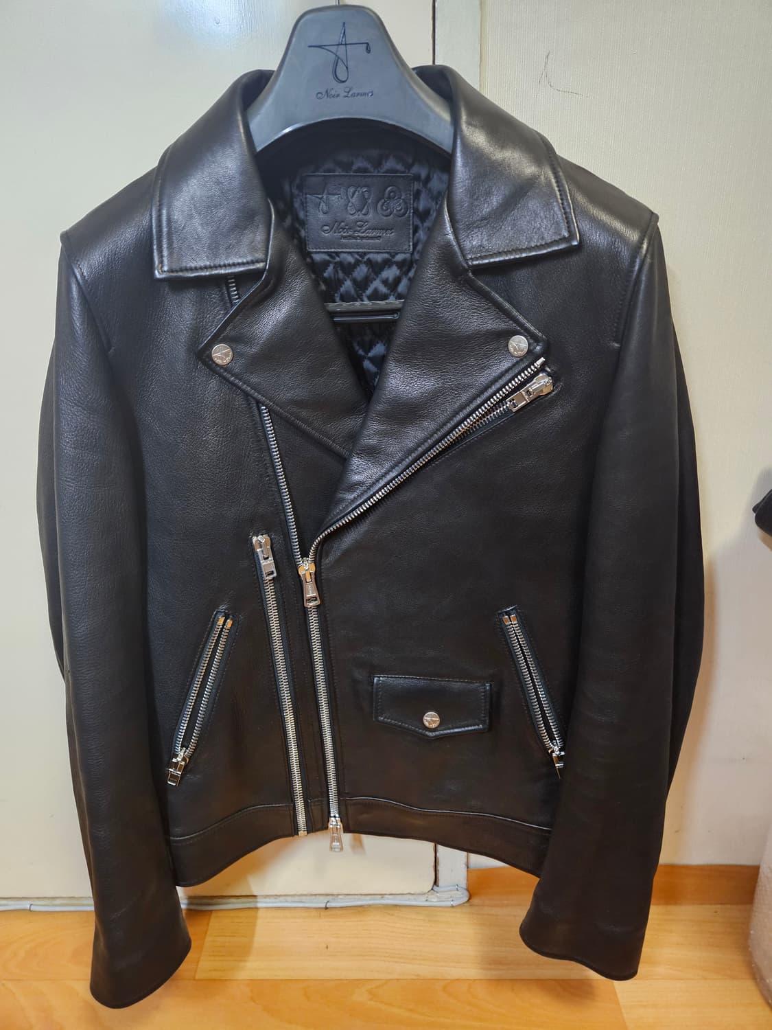 44) 느와르 라르메스 BLACK LABEL 블랙라벨 더블라이더 가죽 레 상품이미지1