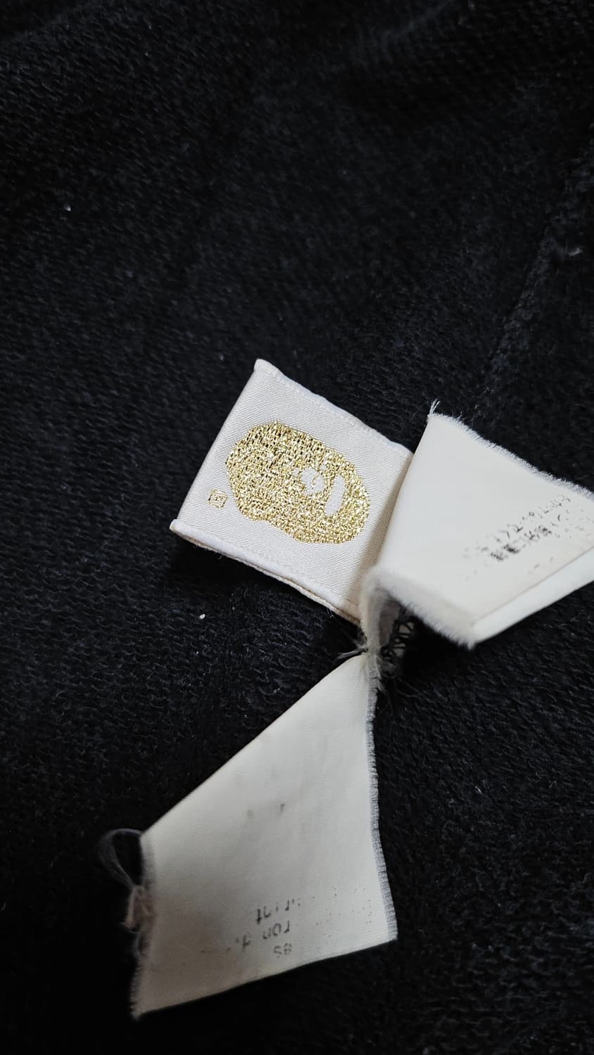 [L] 빈티지 OG 베이프 샤크 후드 집업 블랙 레드 상품이미지5