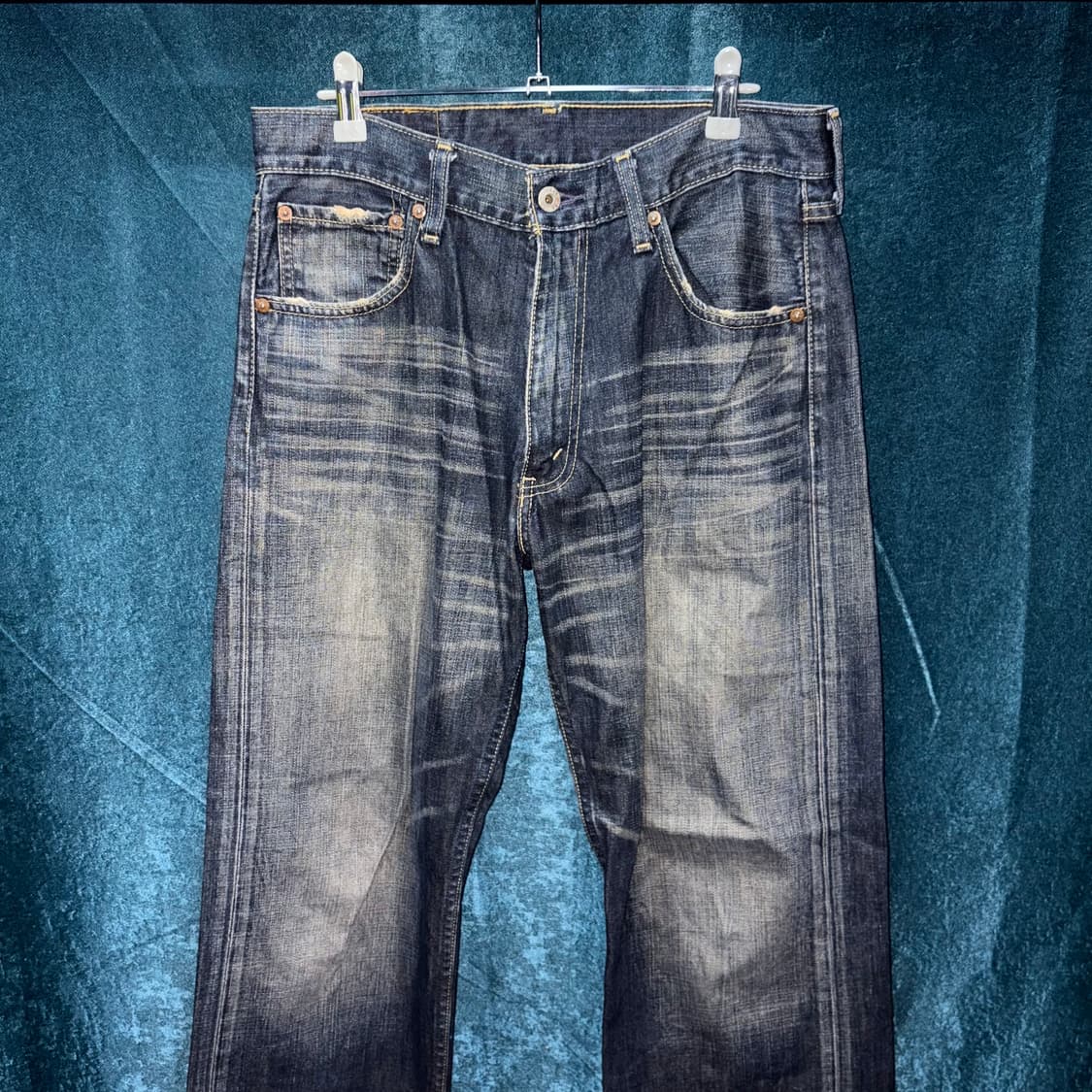 (32) 00s 리바이스 503-03 블랙 워싱 데님 팬츠 상품이미지2