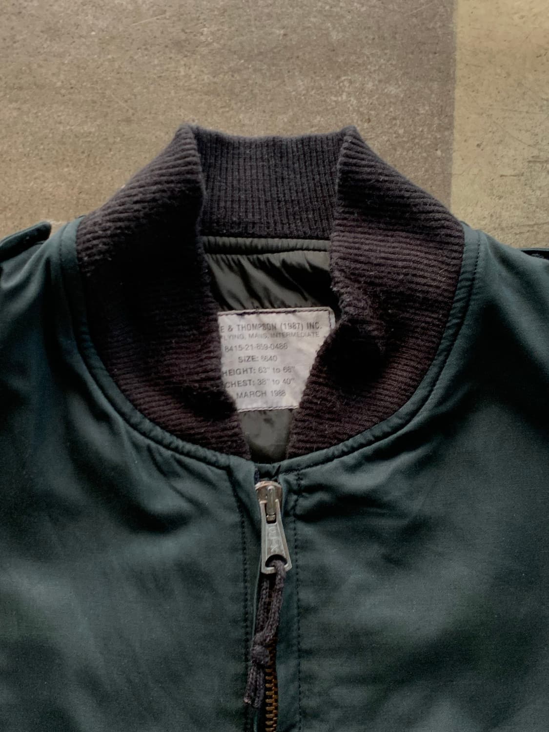 80s 왕립 캐나다 공군(RCAF) 초기형 타입3 플라이트 자켓 상품이미지2