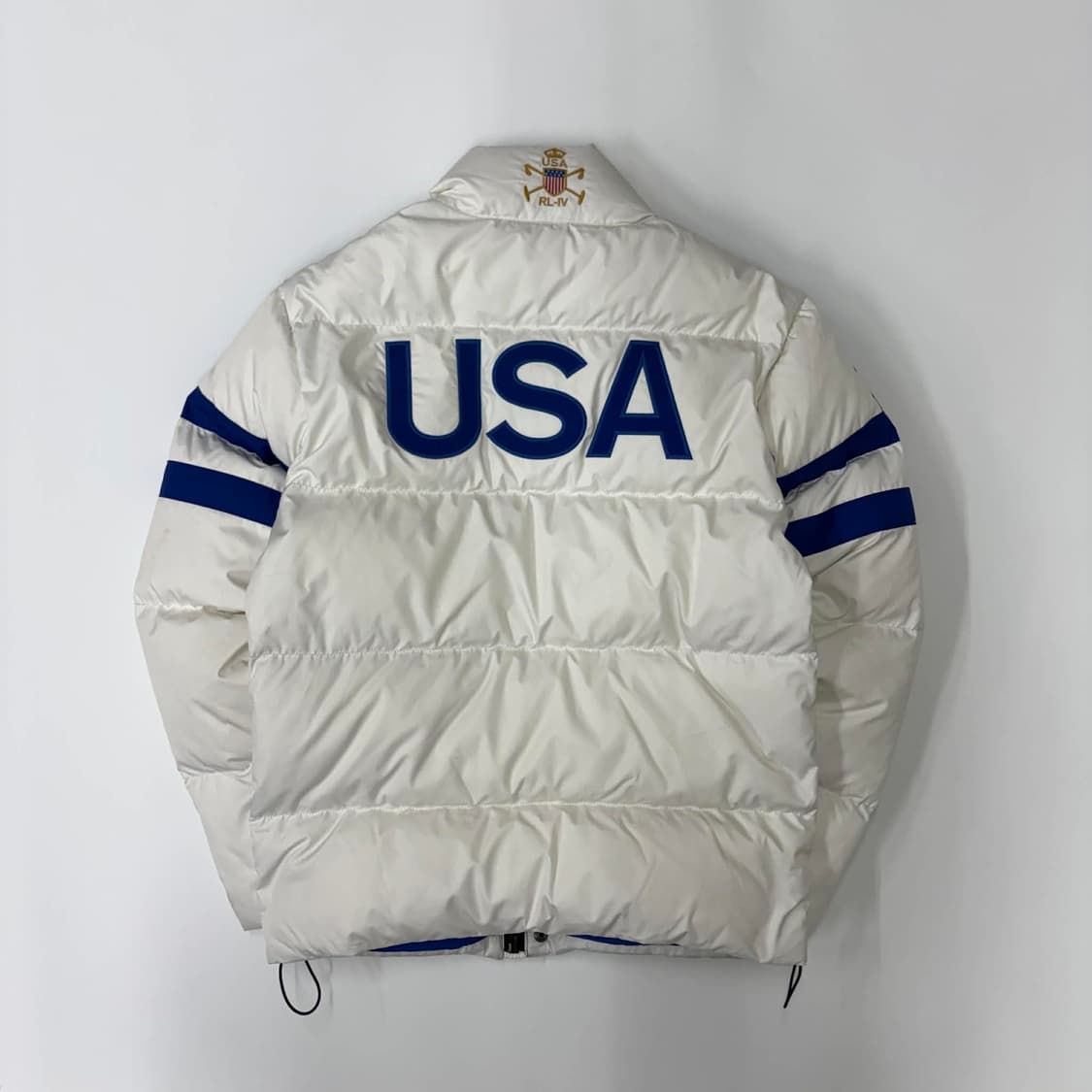 폴로 랄프로렌 USA 국대 스노우 챌린지컵 화이트 핀터깔 덕다운 푸퍼 패 상품이미지5