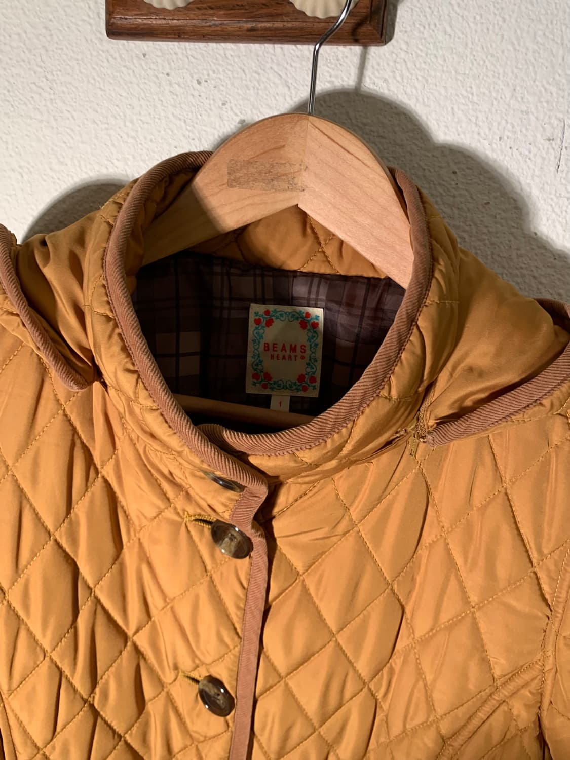 빔즈하트 옐로우 마드라스체크 퀼팅베스트 상품이미지3