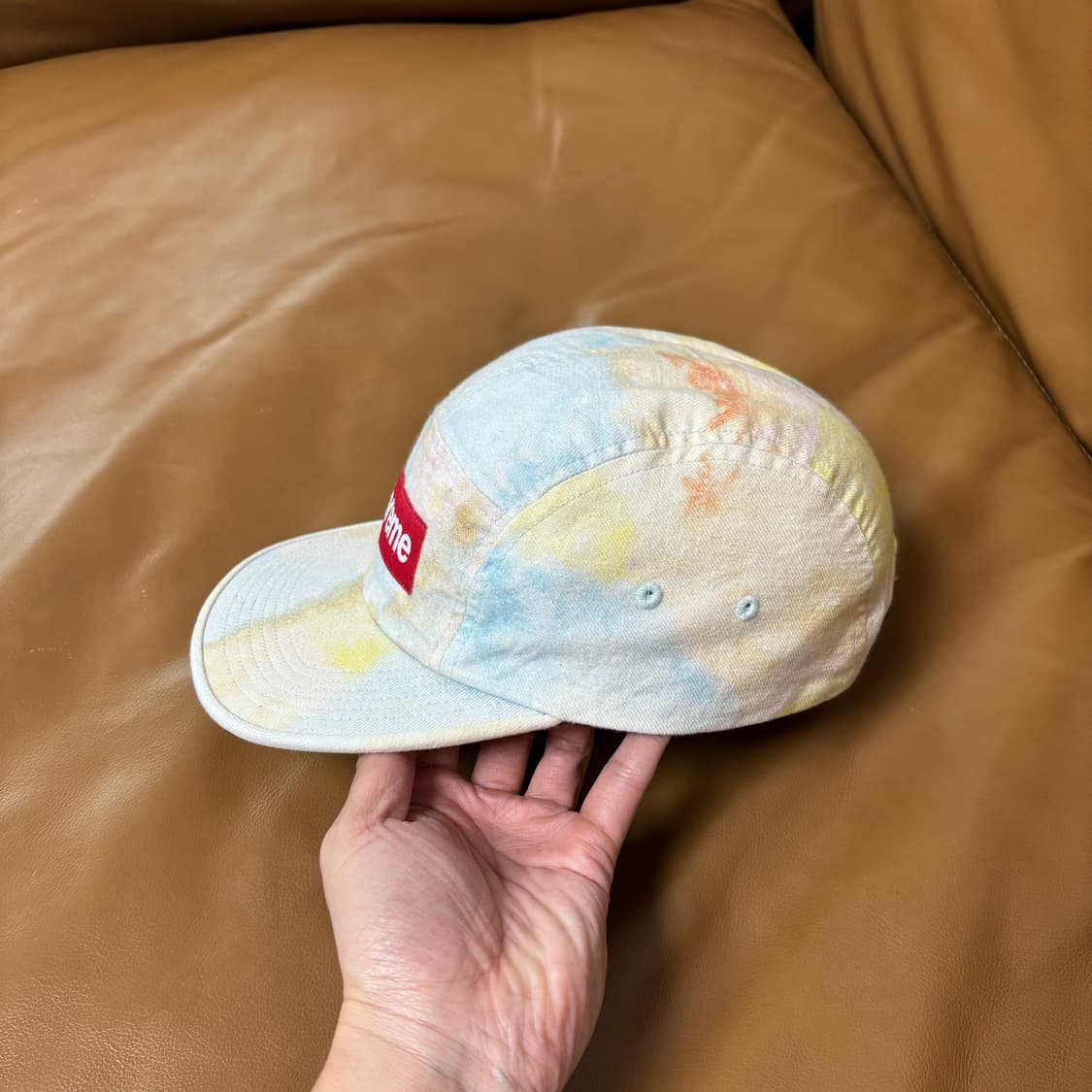 슈프림 캠프캡 모자 박스로고 멀티 컬러 다이드 상품이미지4