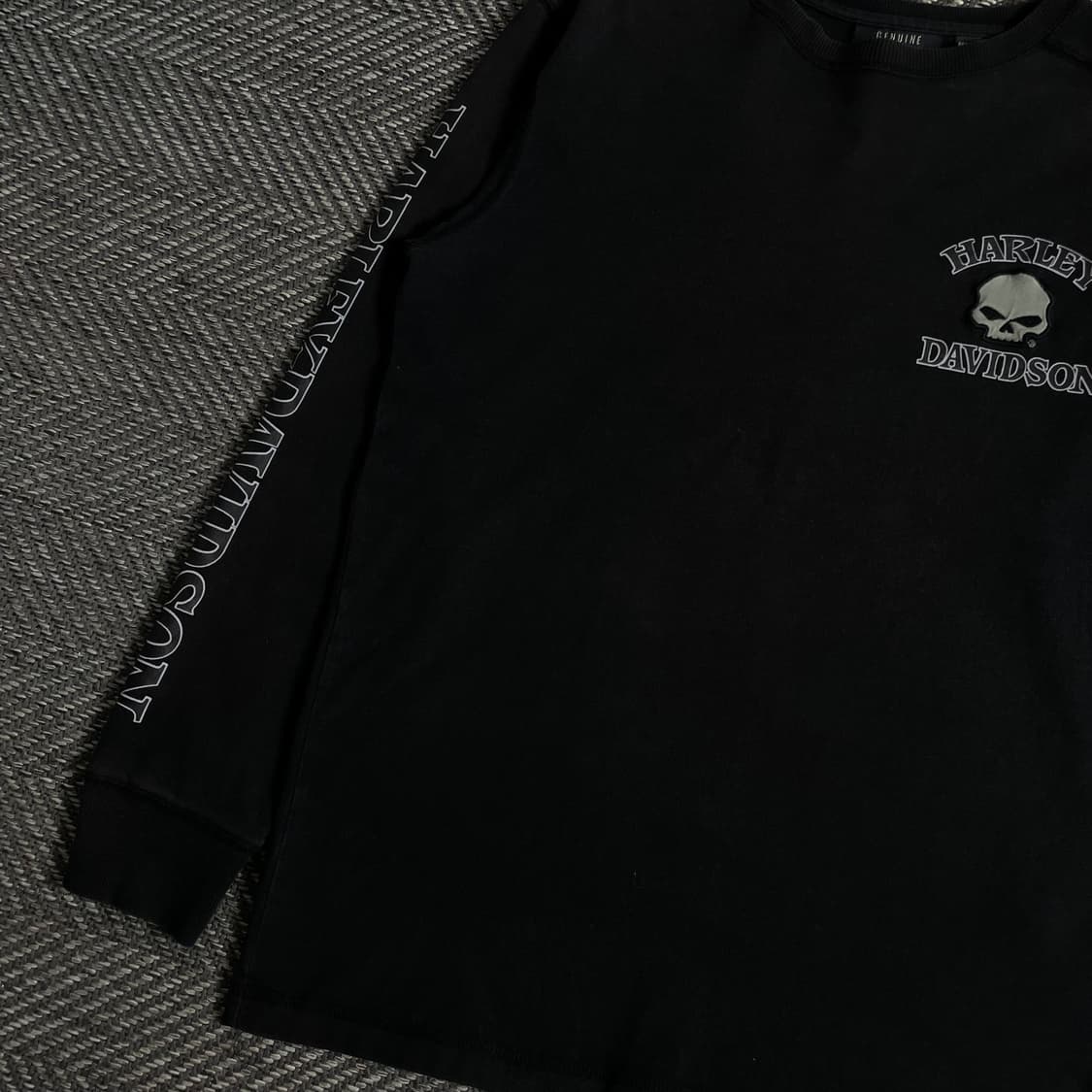 할리데이비슨 USA 오리지날 빅로고 롱슬리브y 3501 상품이미지5
