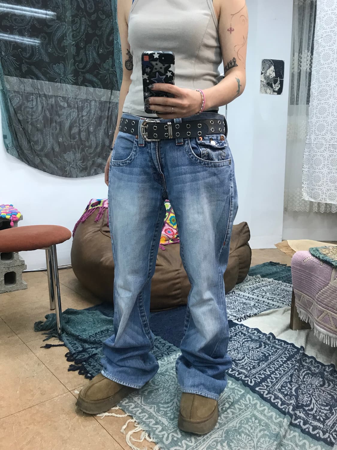 트루릴리젼 조이 연청 부츠컷 데님팬츠  상품이미지2