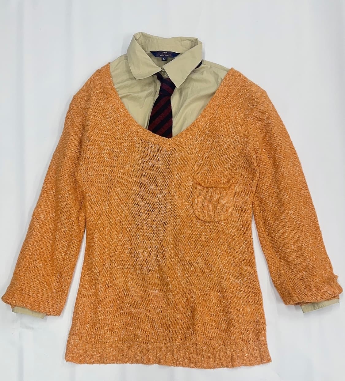 🍦슈슈룬 쇼콜라 교복 코디세트🍦고갸루 넥타이 일본 교복 레이어드  상품이미지2