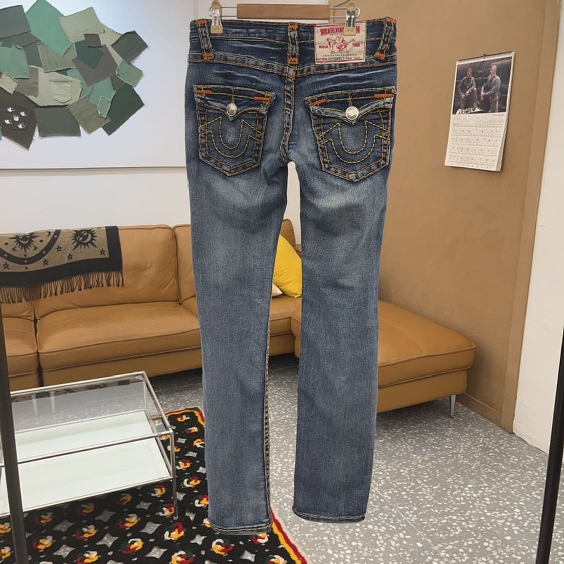 트루릴리전 조이슈퍼티 올드스쿨 Y2K 키치 데님팬츠 27인치 C08421 상품이미지4