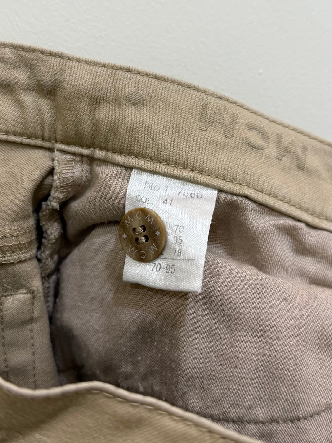 mcm 레제르 코튼 팬츠 정품 상품이미지4