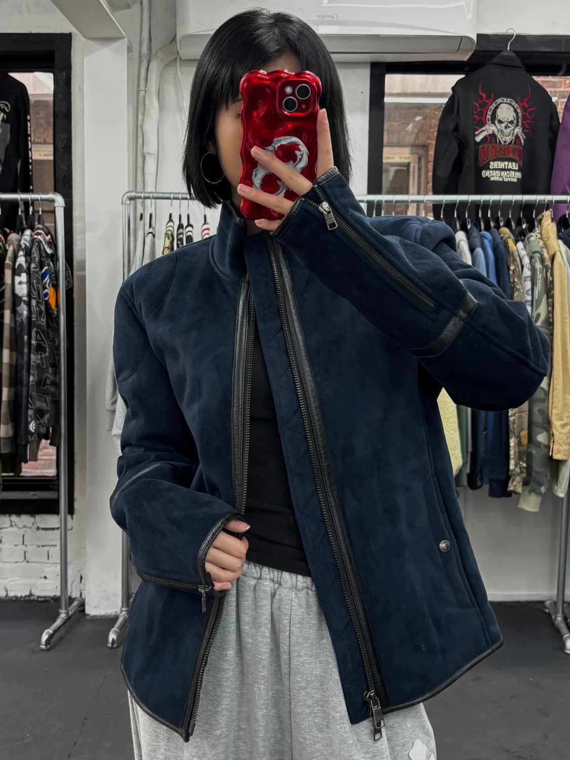 아르마니 익스체인지 스웨이드 레더 자켓 상품이미지3