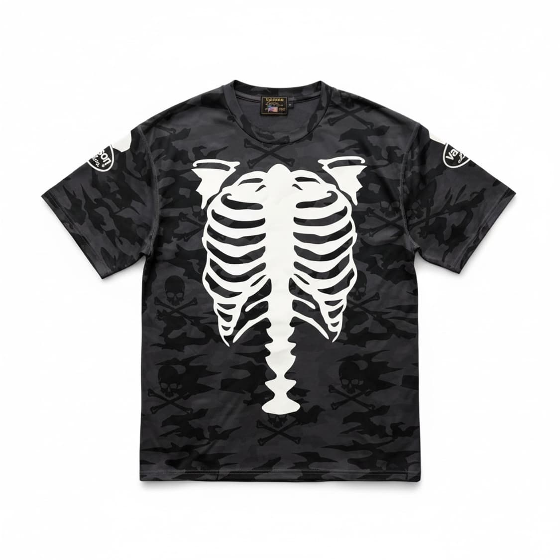 Vanson Skeleton Bones T-shirt XL 상품이미지1