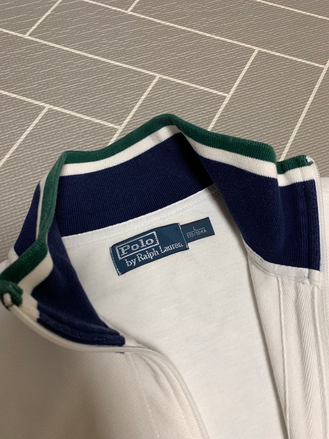 폴로 빅포니 코튼집업 화이트  상품이미지4