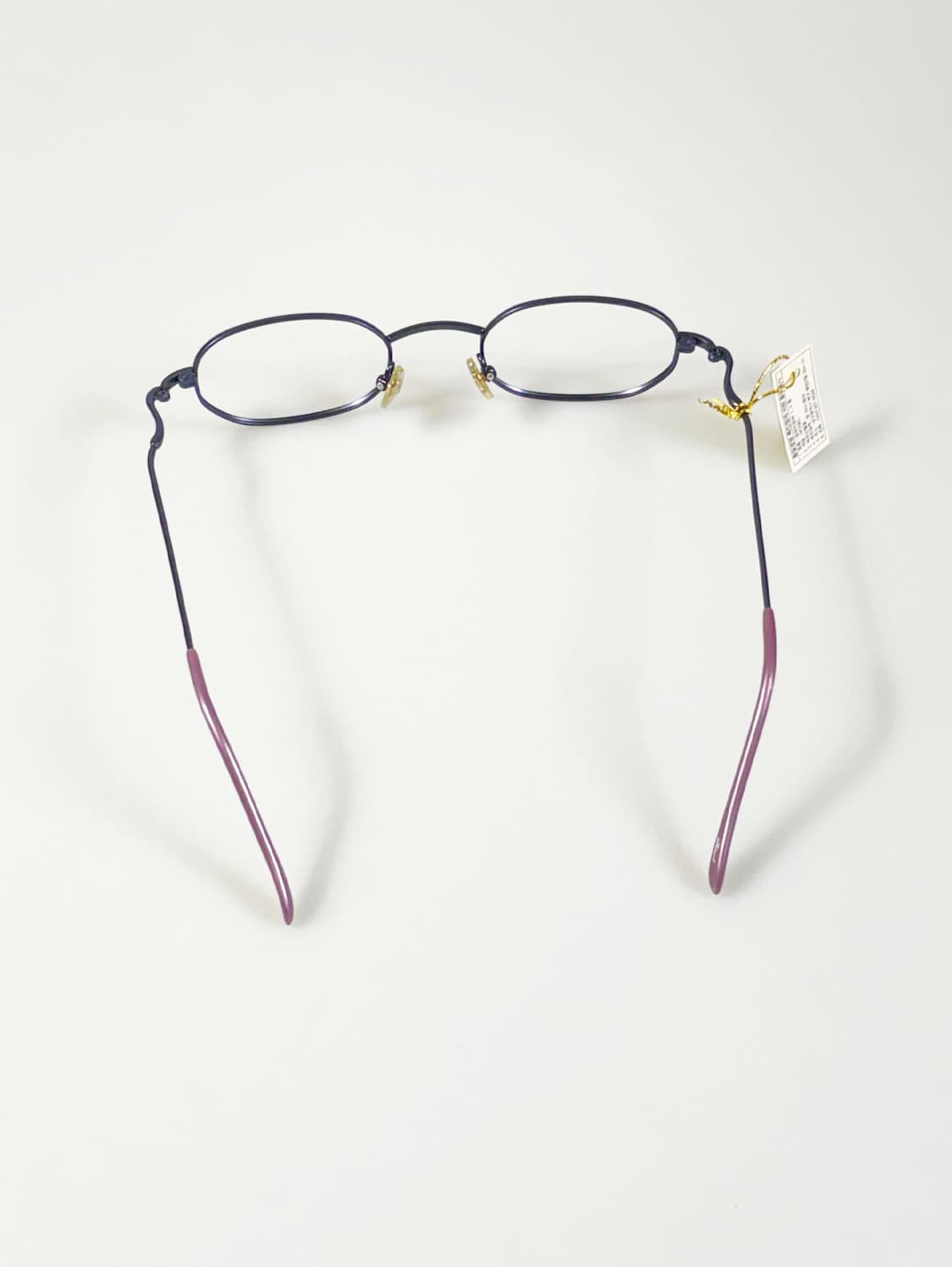 90s FEEL 블루 메탈 슬림 스퀘어 빈티지 안경 상품이미지5