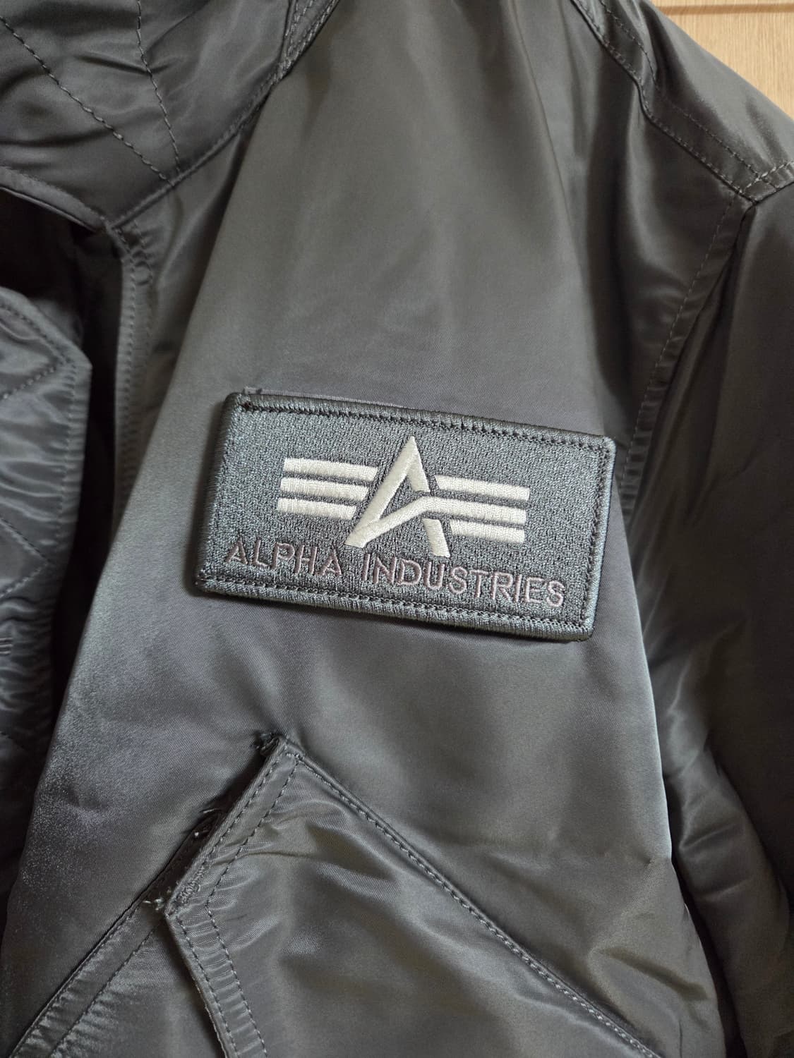 알파인더스트리 CWU45P 항공 점퍼 밀리터리 자켓 건메탈 그레이 상품이미지4