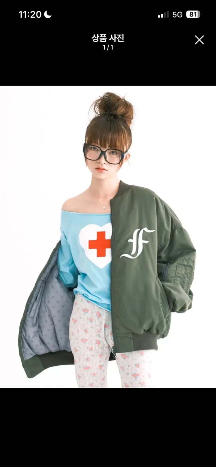 샵페어리 봄버 자켓 카키 상품이미지1