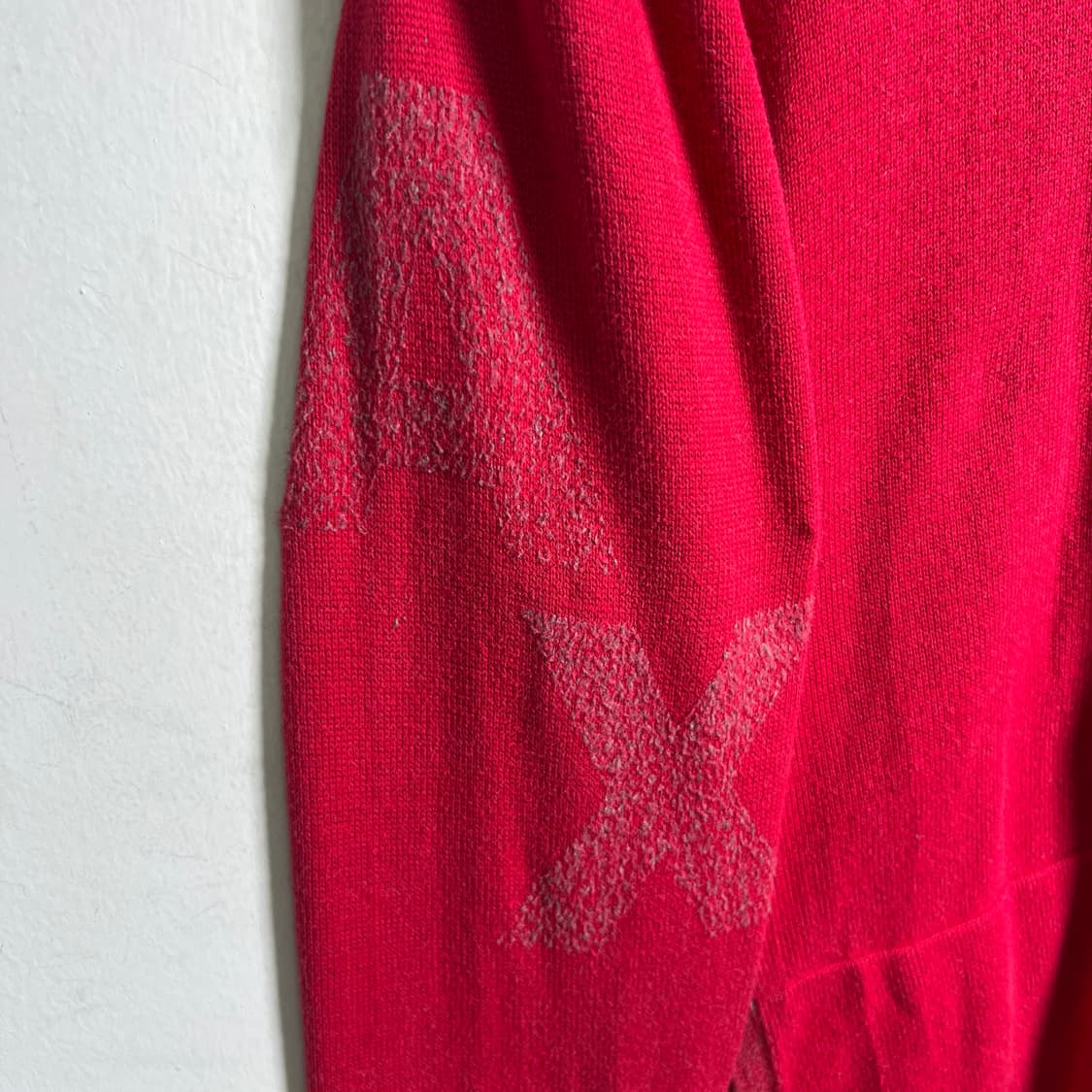 아르마니 익스체인지 레드 니트 집업 자켓 M 상품이미지7