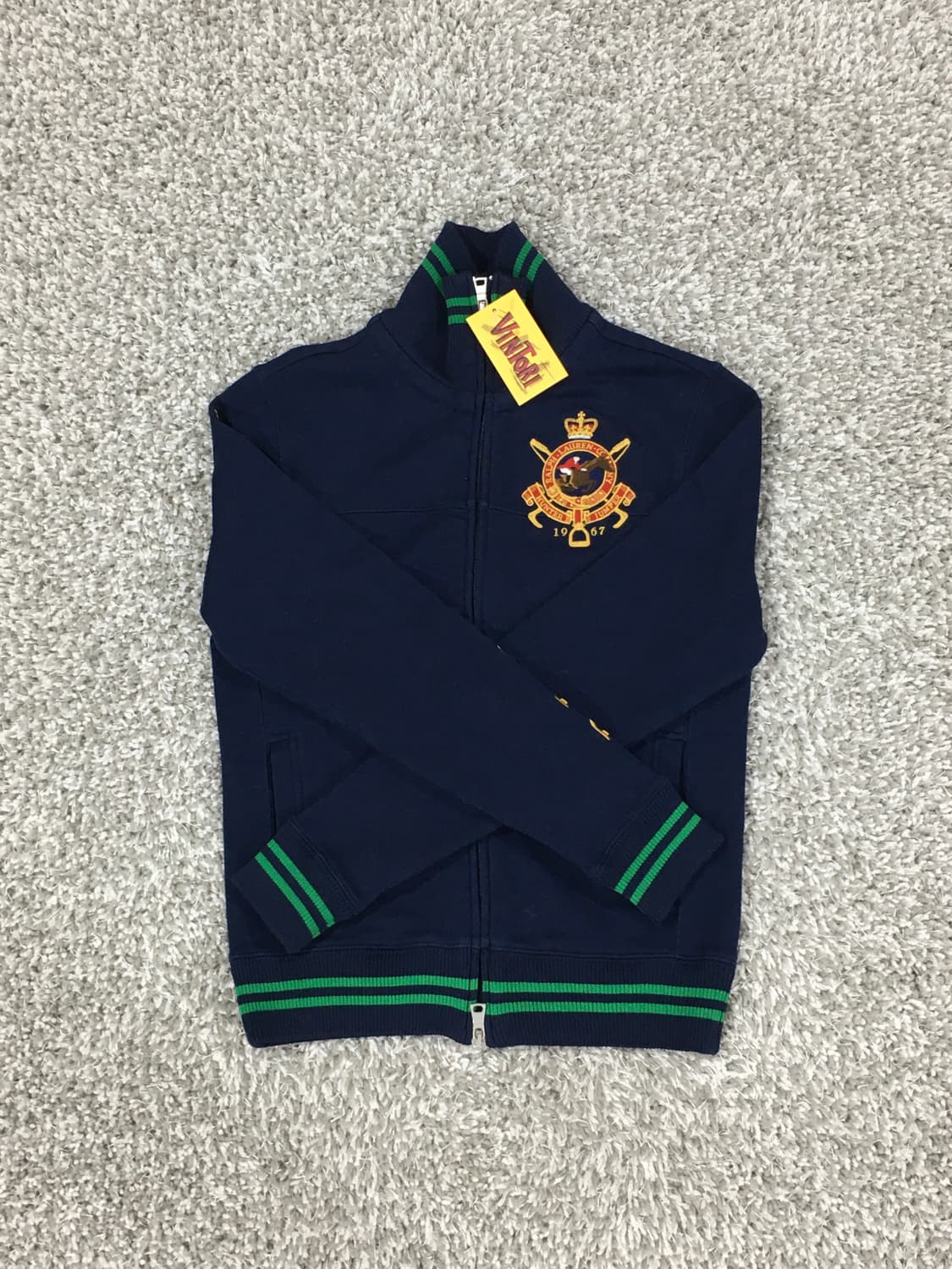 폴로 랄프로렌 네이비 로고 집업 상품이미지2