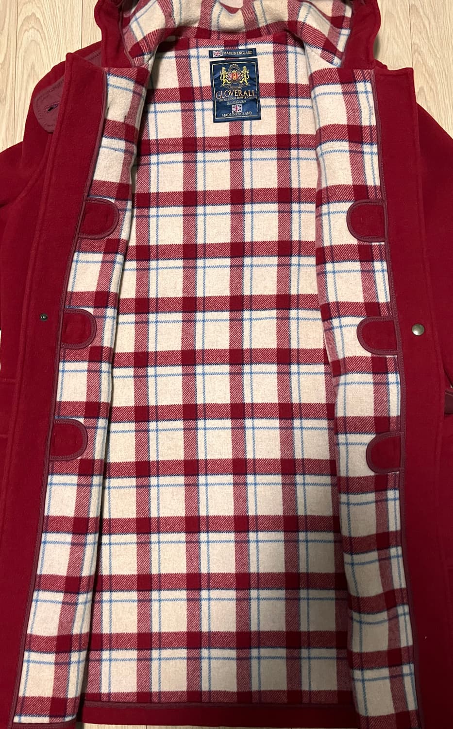 글로버올 더플 코트 FR44 레드 상품이미지2