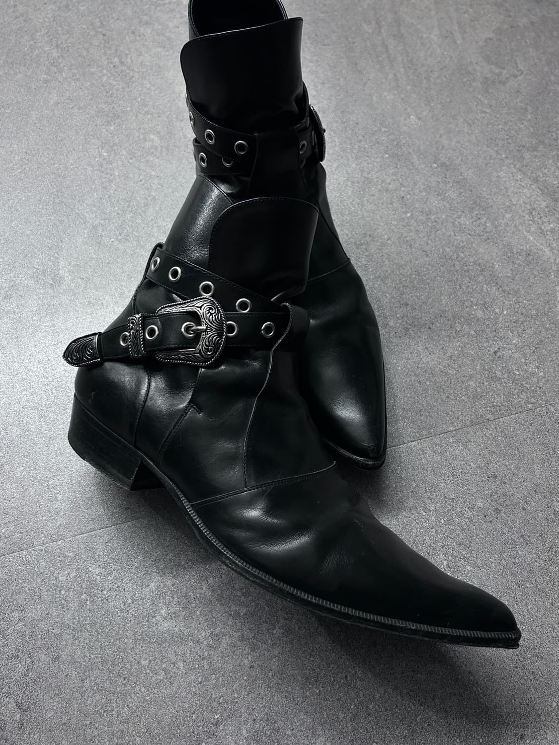 생로랑 14ss 웨스턴 버클 부츠 상품이미지7