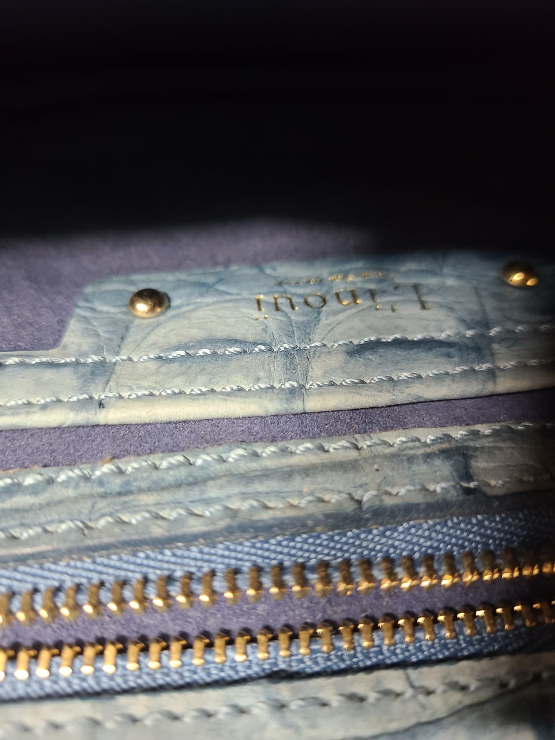 리누이 악어패턴 체인 크로스백 상품이미지2