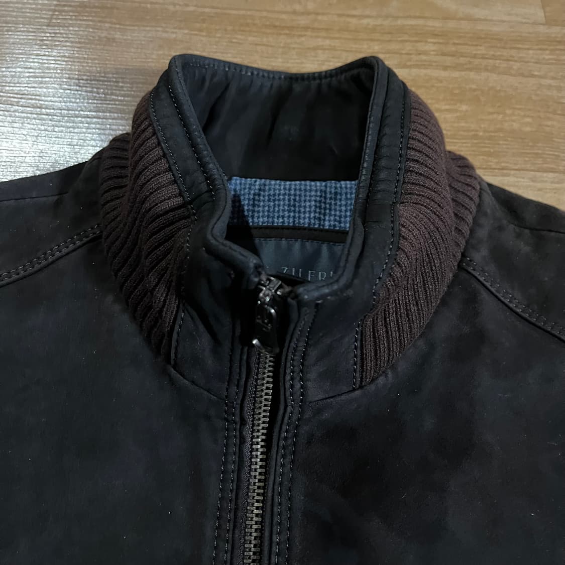 [95] 빨질레리 니트 가죽자켓 상품이미지4