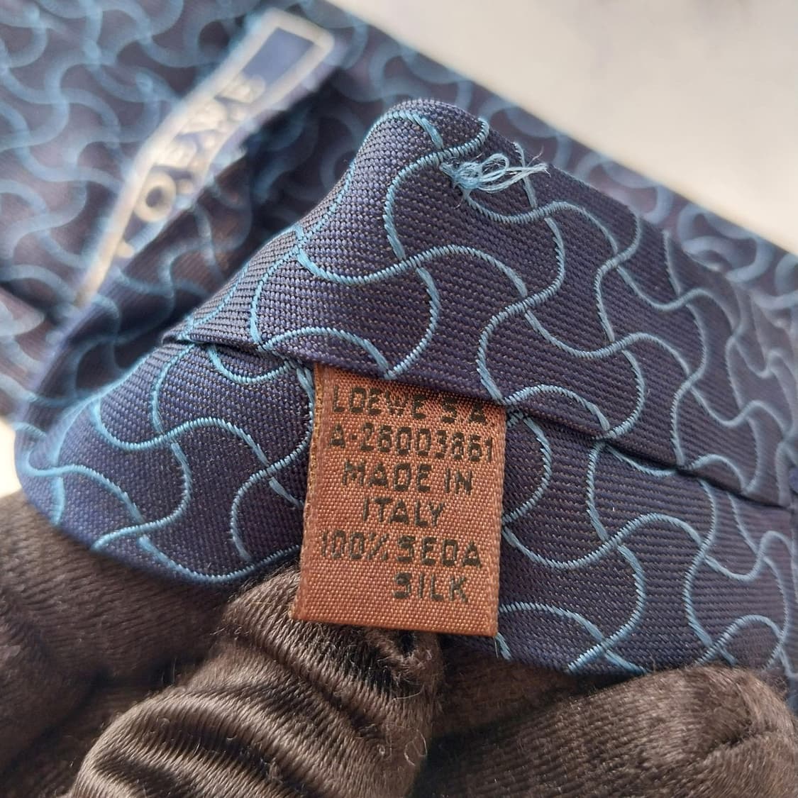 로에베 실크 자카드 패턴 넥타이 9.8cm A+등급 k2009 상품이미지10