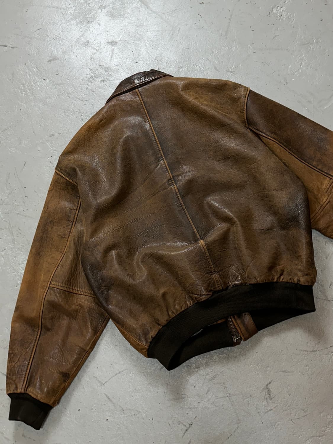 90's OG 아비렉스 레더 A-2 자켓 빈티지 레더 봄버 자켓 상품이미지7
