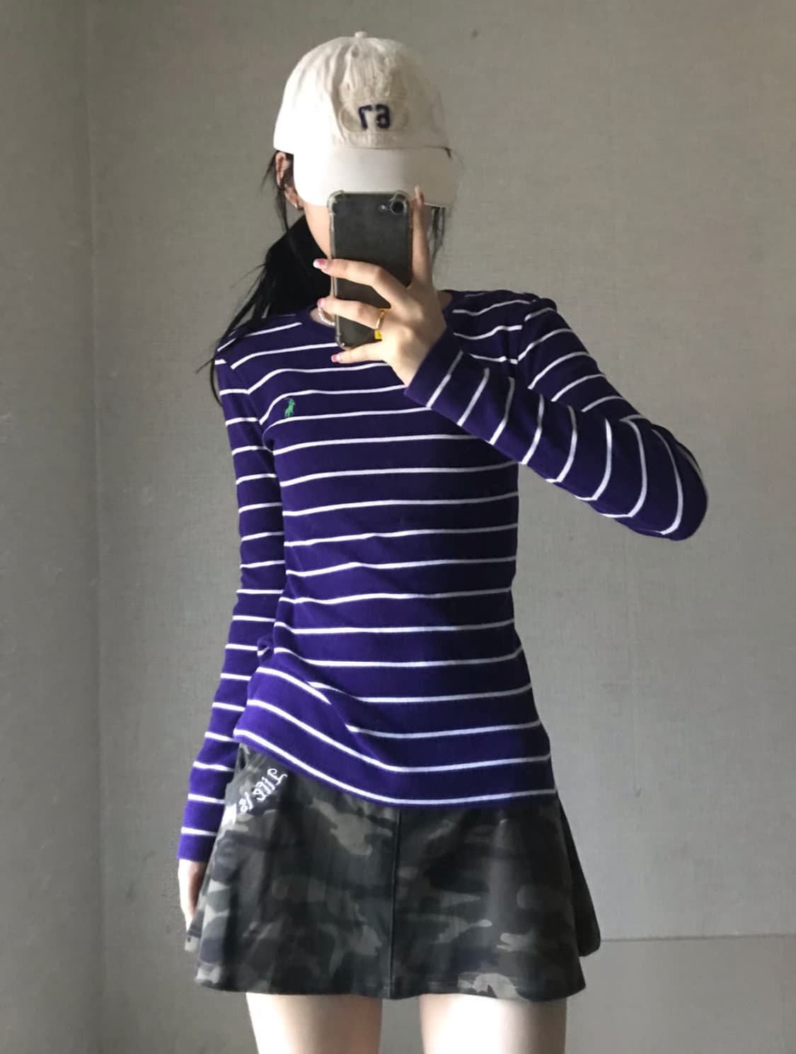 폴로 스트라이프 슬림핏 롱슬리브 긴팔 상품이미지1