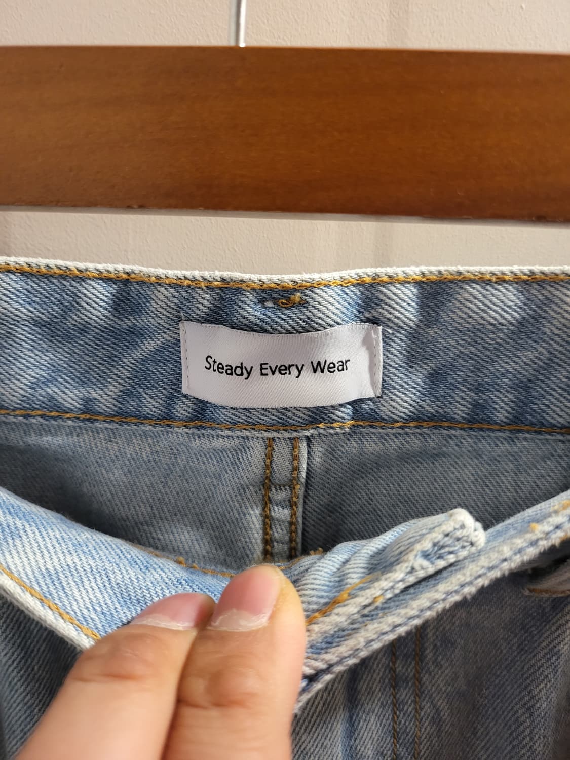 스테디에브리웨어 연청 데님 상품이미지4