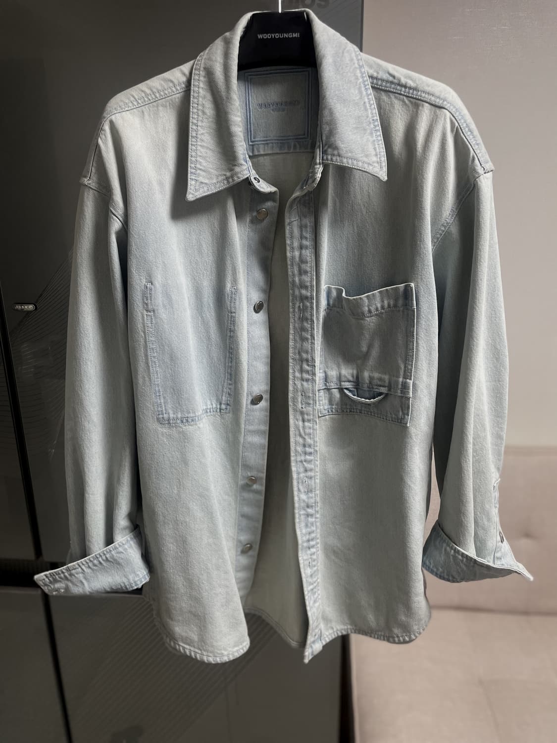 25ss 우영미 플라워 데님 셔츠 105 상품이미지2