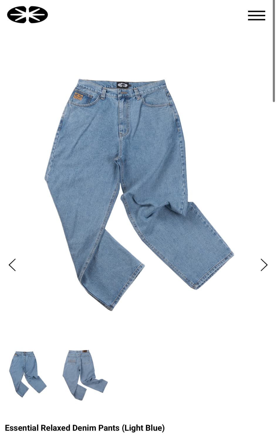 [새상품]Essential Relaxed Denim Pants 상품이미지1