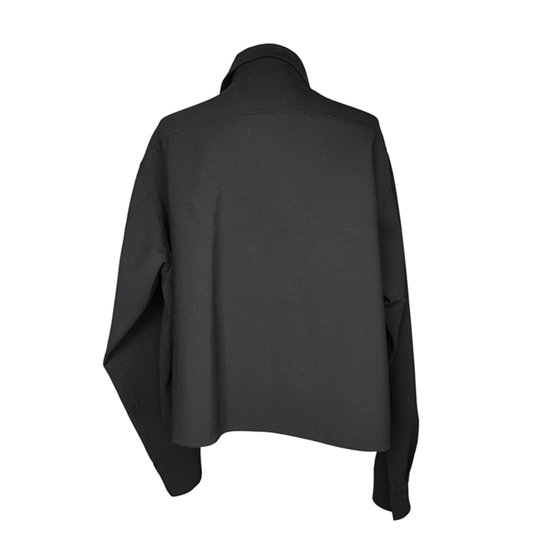 막스마라 블랙 램스킨 포켓 셔츠 겸 자켓 66 상품이미지2