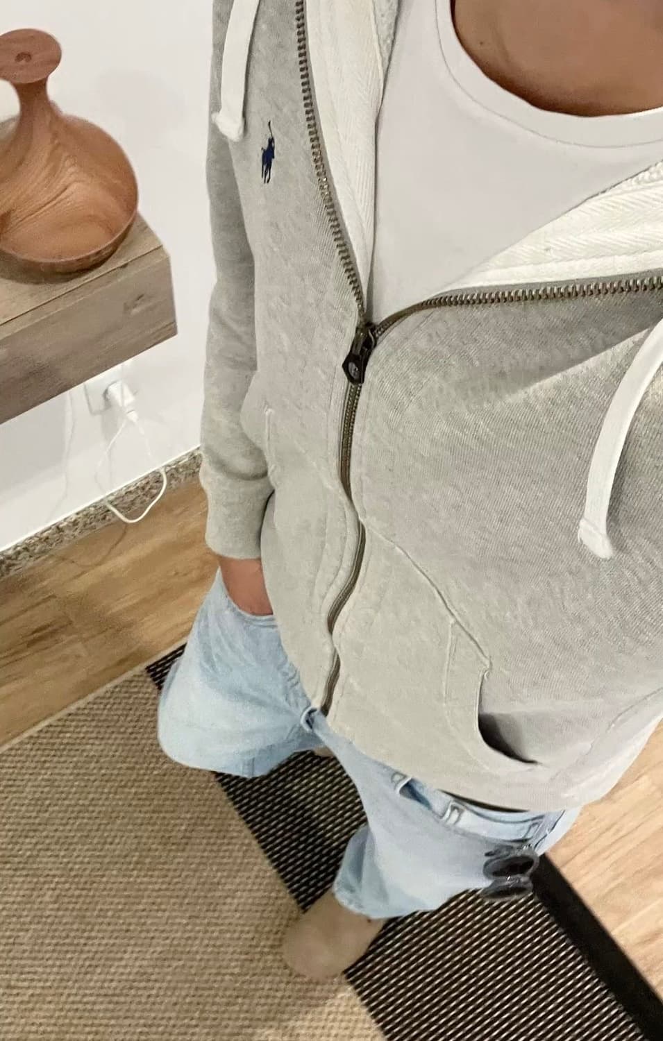 폴로 랄프로렌 후드집업 그레이(급처)오늘 하루만 7 상품이미지1