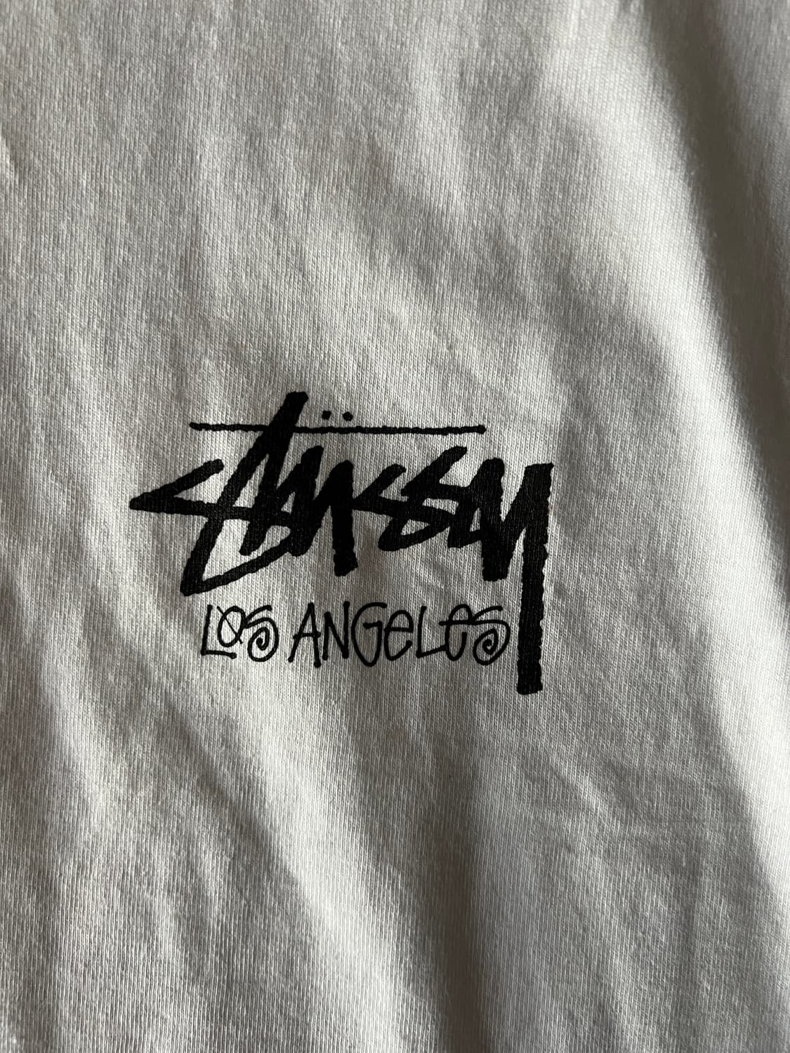 스투시 스탁 로스앤젤레스 티셔츠 화이트 XL (새상품) 상품이미지4