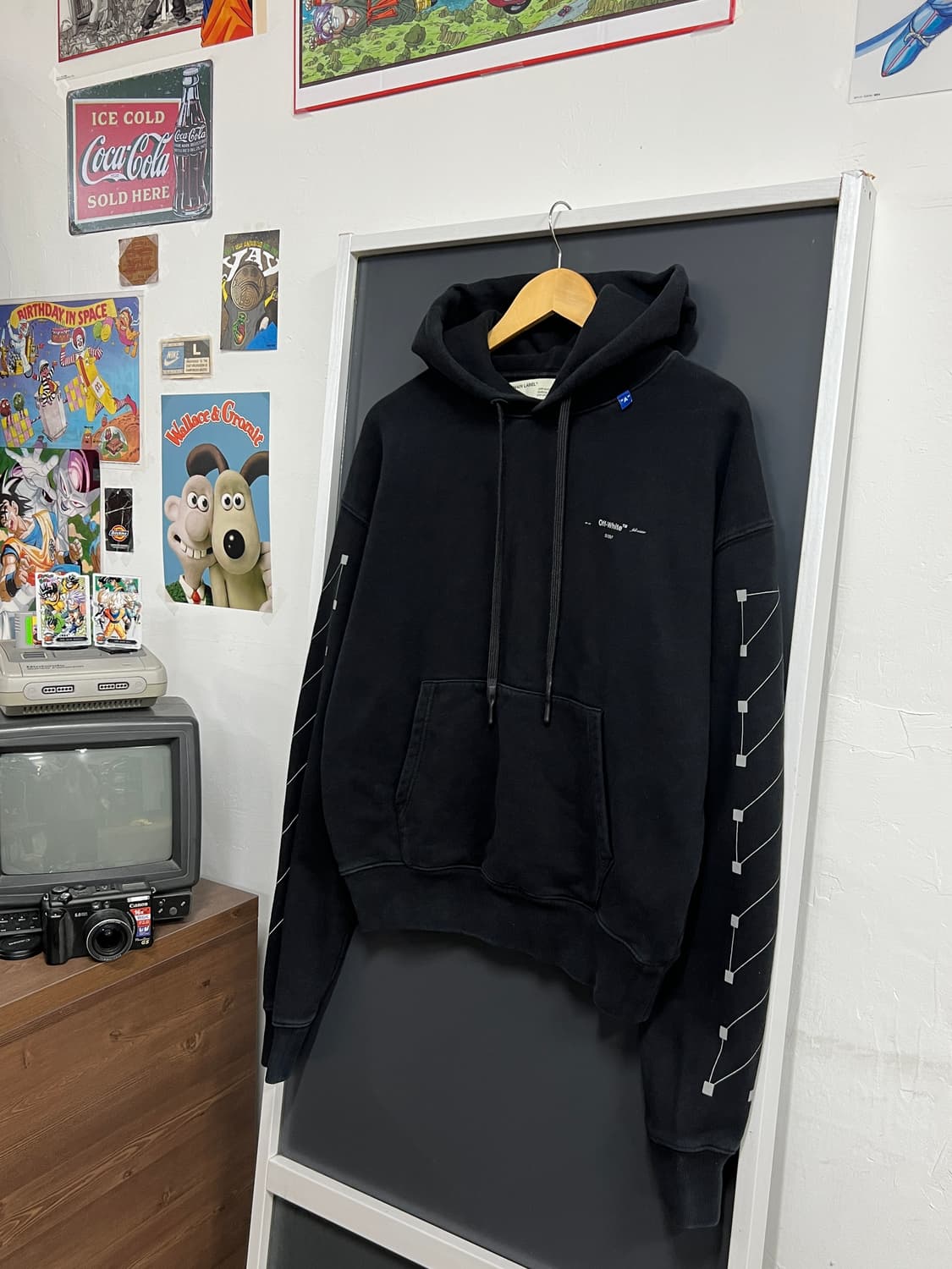 20fw OFF white 오프화이트 백본 애로우 백로고 풀오버 후드티 상품이미지1