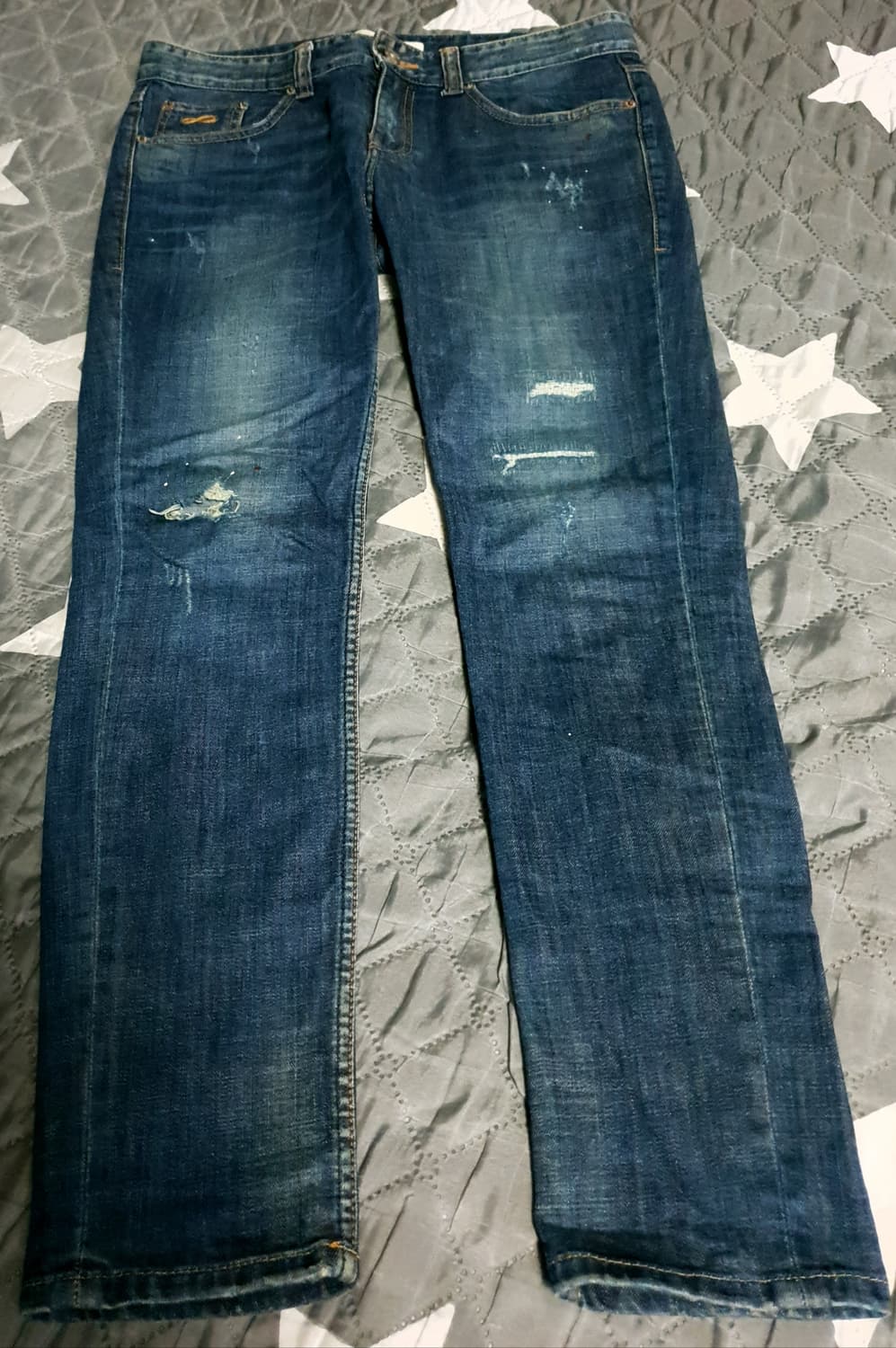 플랙 KURZ-41A 디스트로이드 더티워싱 슬림핏 데님팬츠 (31) 상품이미지1