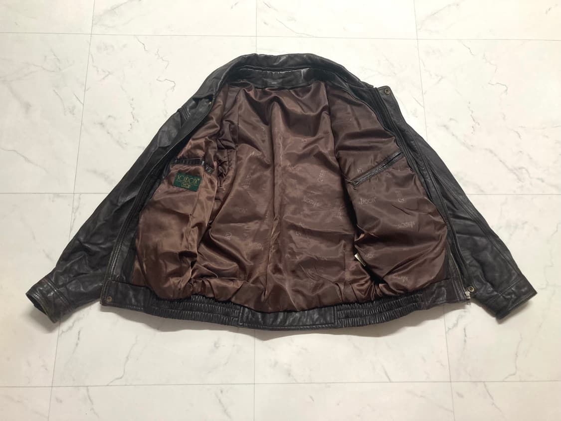 90s 양가죽 램스킨 A-2 레더 봄버 자켓 100-105 상품이미지3