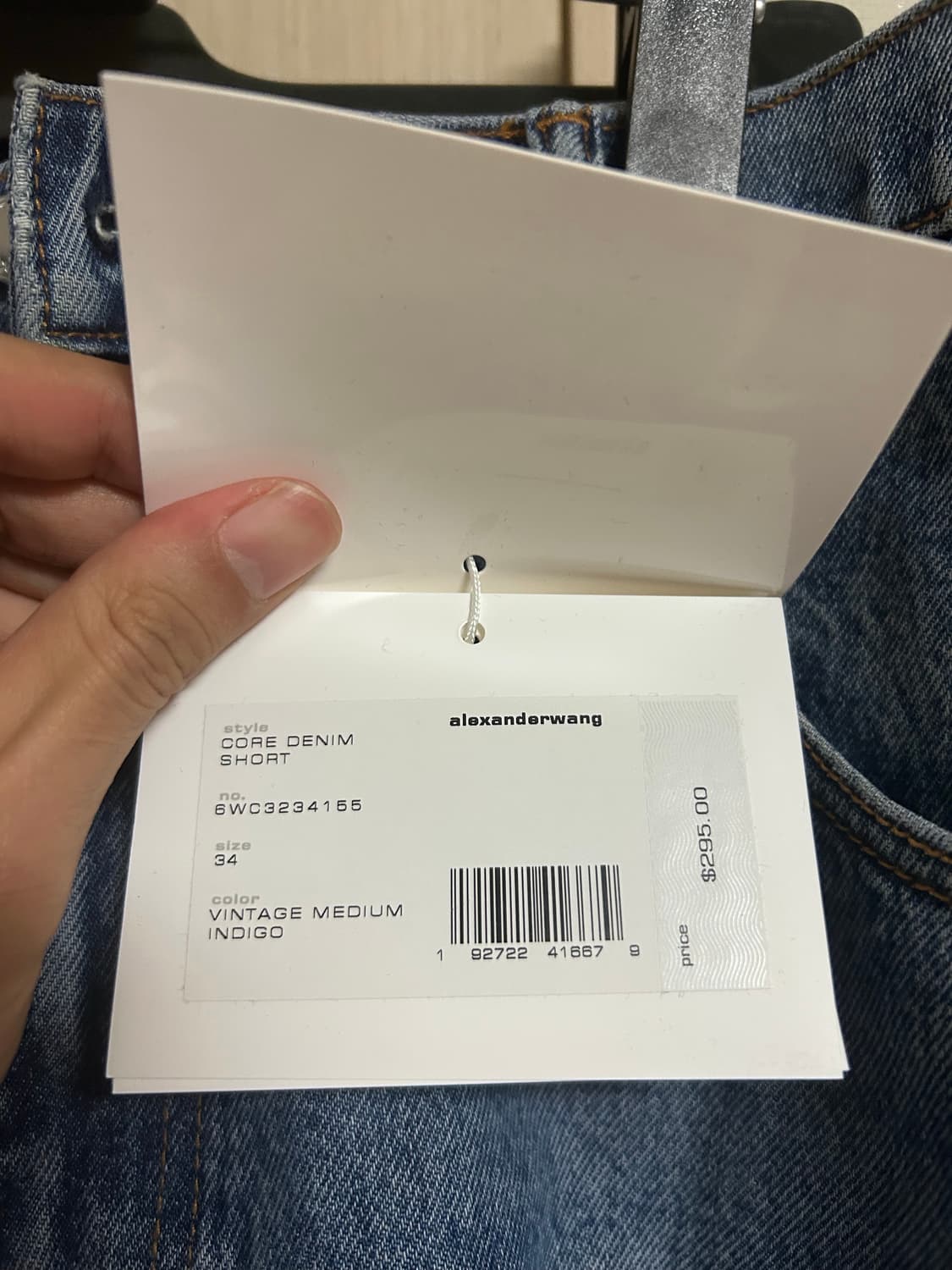 알렉산더왕 코어 로우라이즈 와이드 데님 반바지 쇼츠 상품이미지7