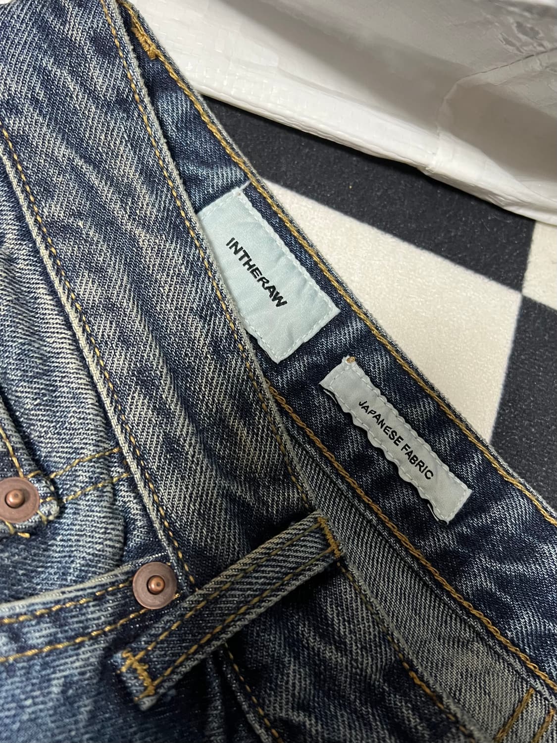 [2] (새상품) 인더로우 5PK 루즈 테이퍼드 데님 팬츠 - 빈티지 상품이미지6