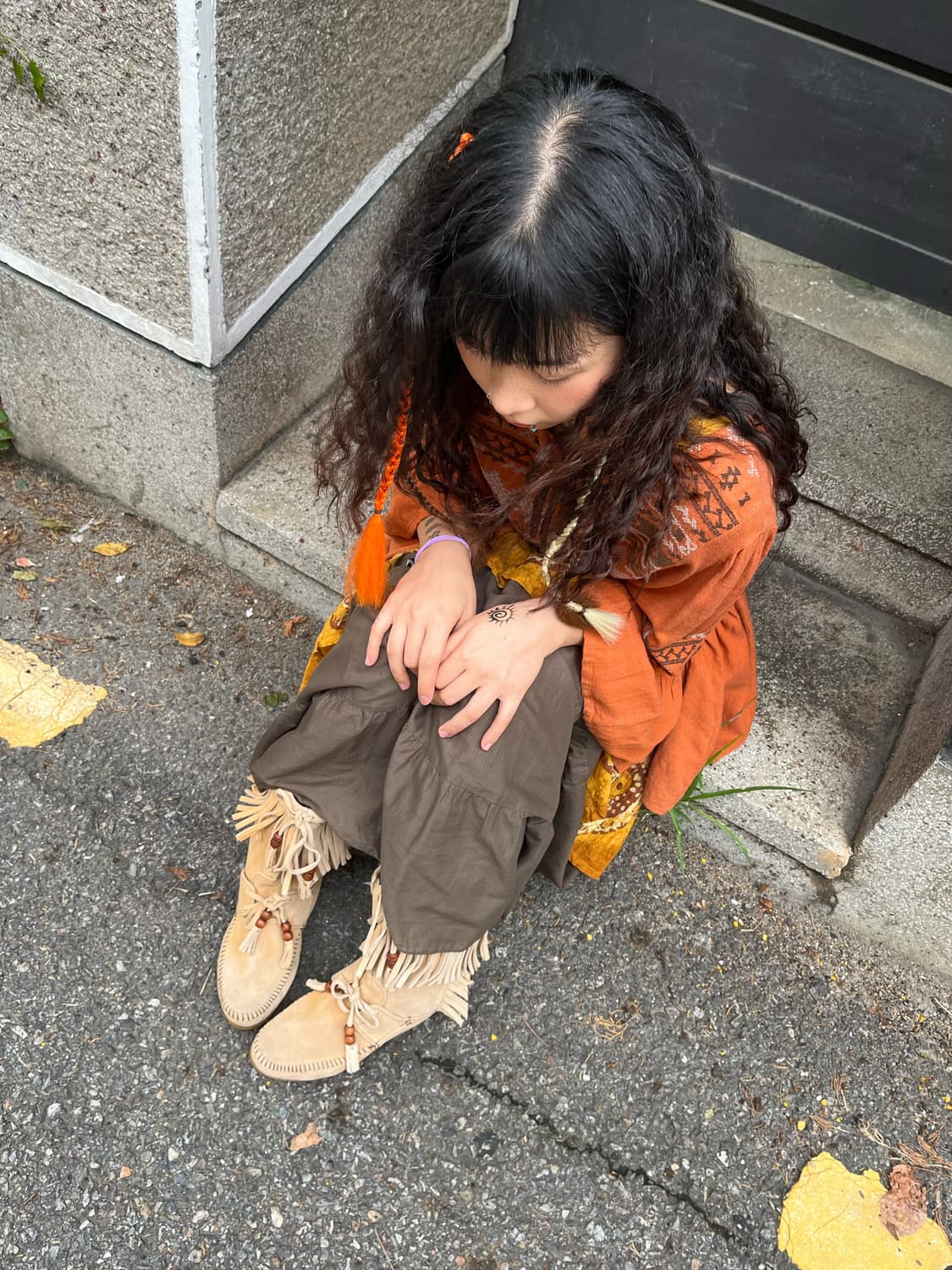 히피 보헤미안 테슬 스웨이드 부츠 상품이미지4