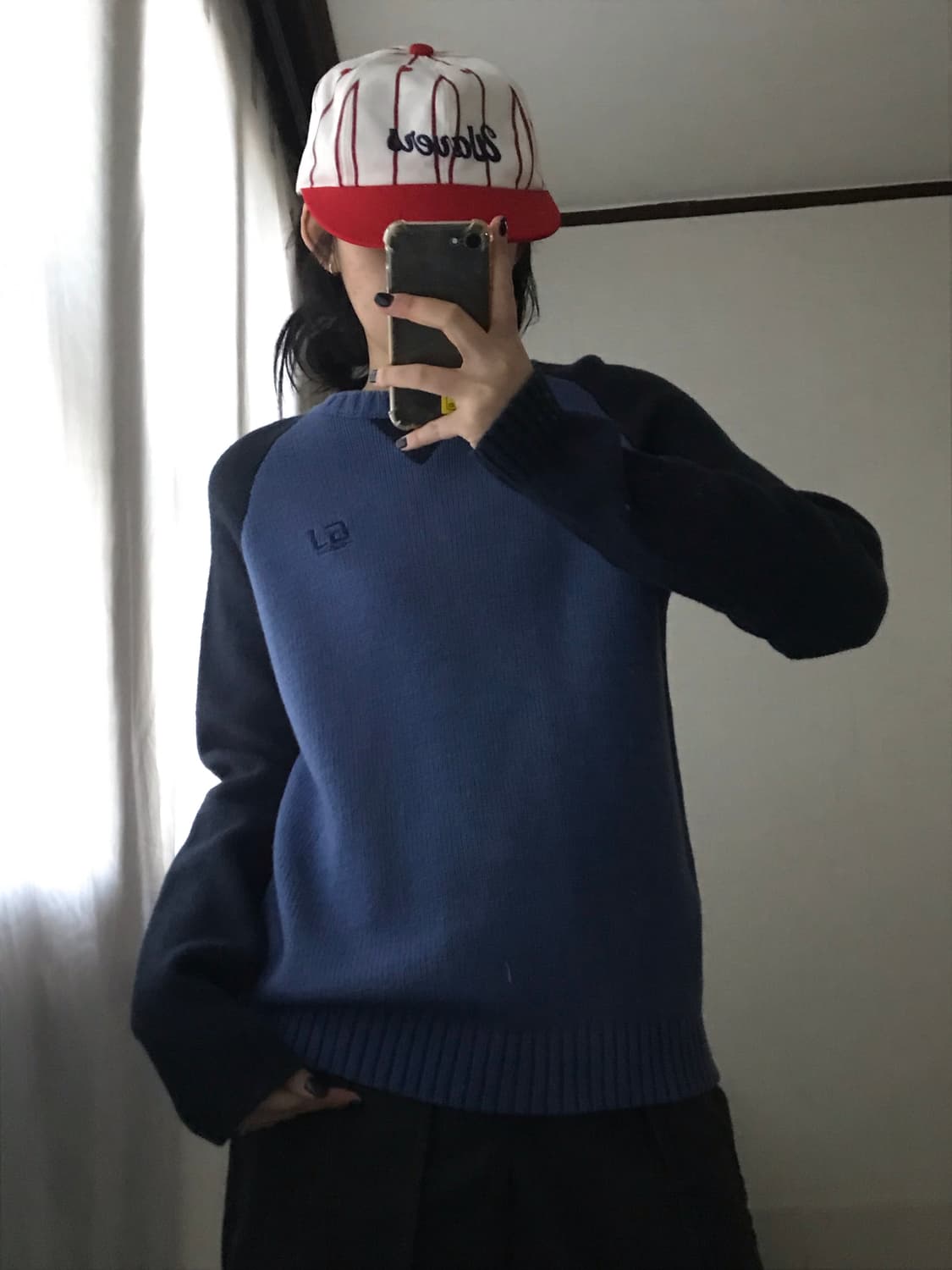 게스 네이비 나그랑 니트 상품이미지3