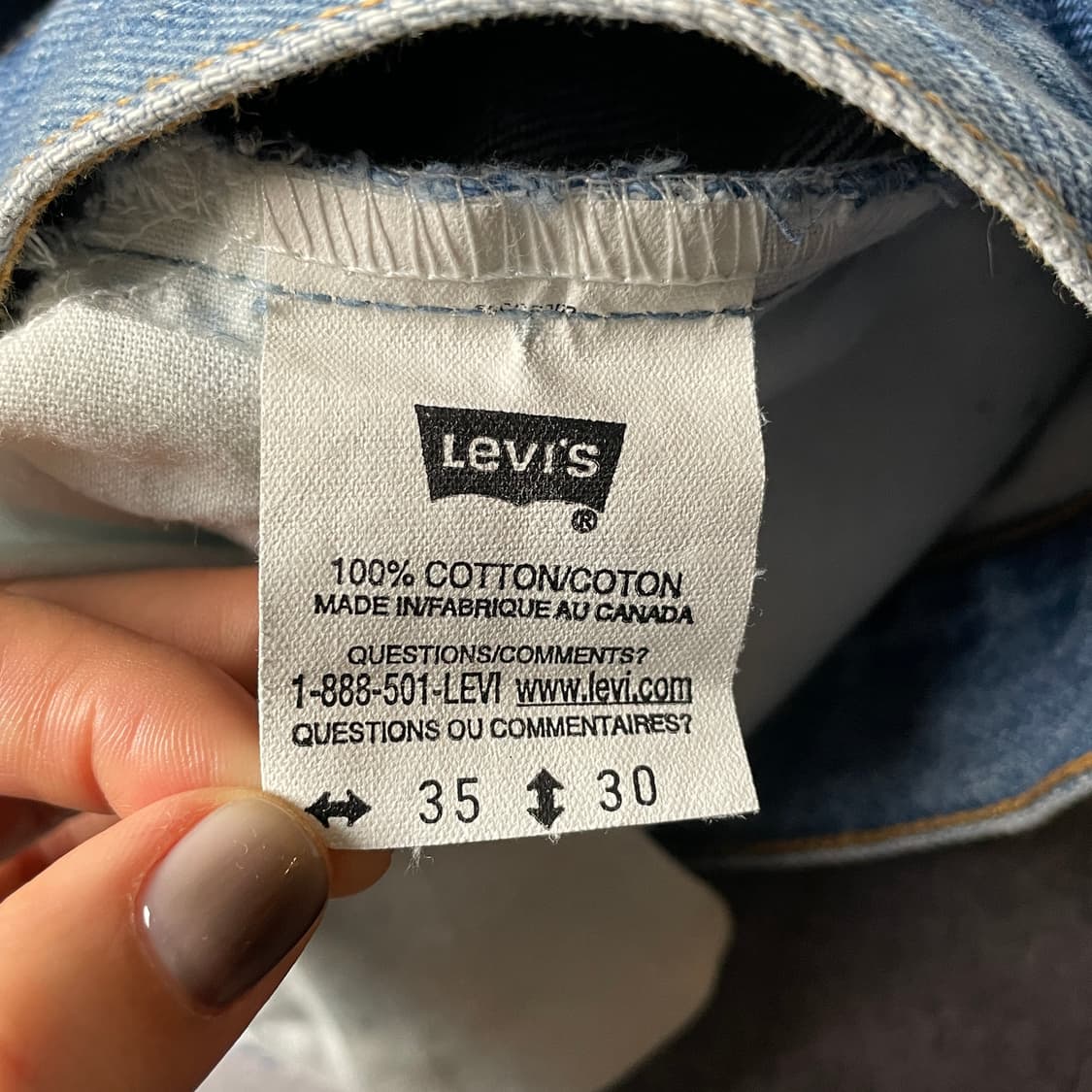 LEVI'S 데드스탁 리바이스619 스트레이트 핏 데님 팬츠 A00696 상품이미지9