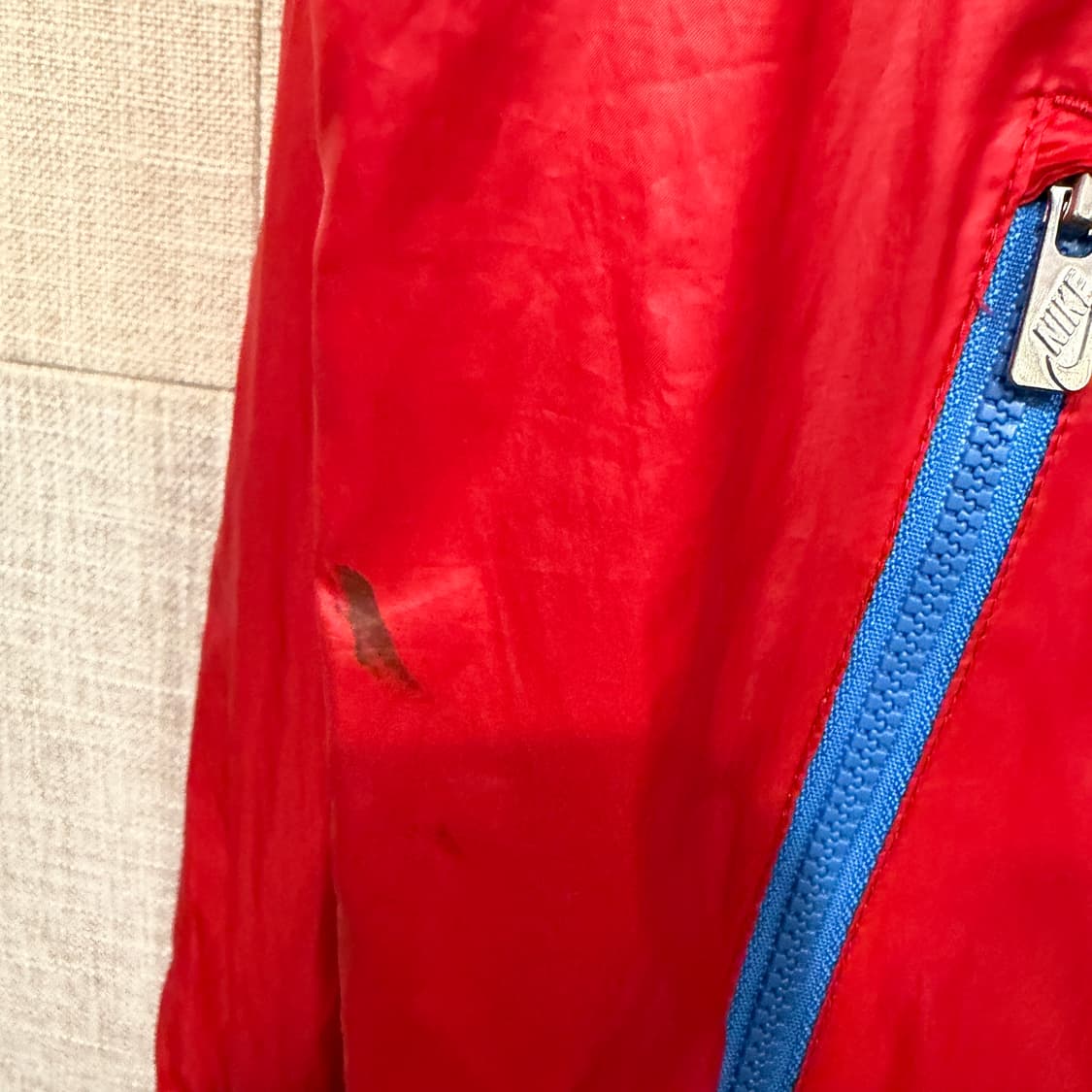 나이키 윈드러너 바람막이 후드집업 자켓 M-L 레드/네이비 상품이미지6
