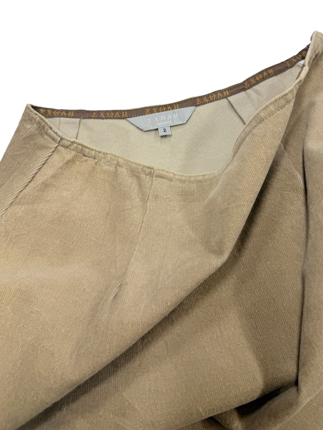 빈티지 EXOAH 골덴 프릴 롱 스커트 상품이미지3