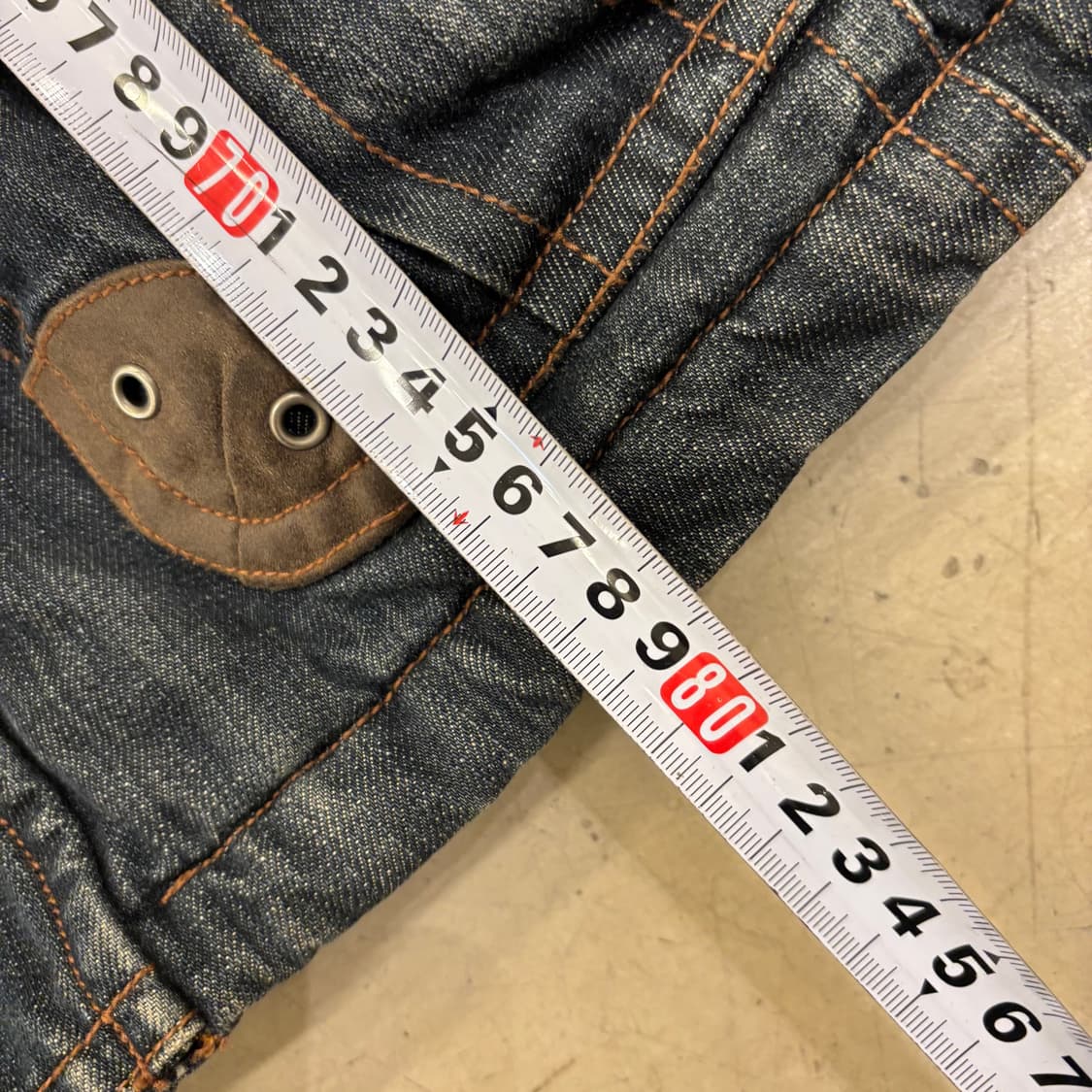 클라이드 데님 양털 롱 자켓 상품이미지4