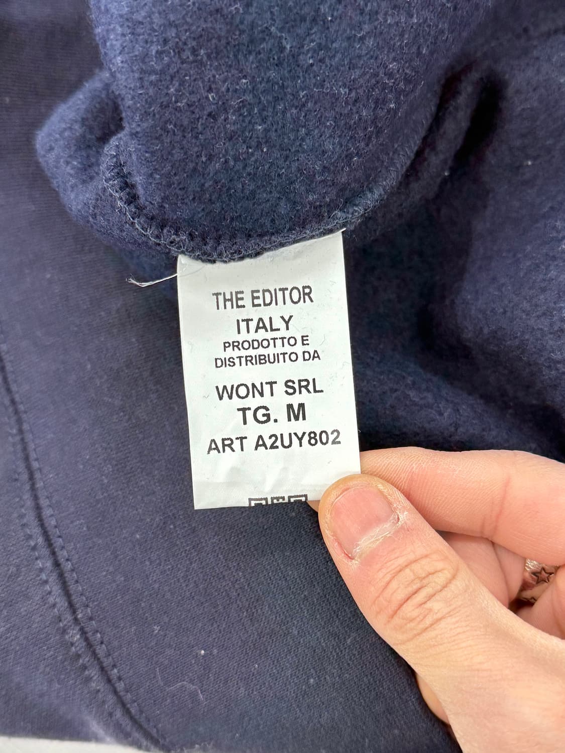 더 에디터 네이비 솔라 크루넥 스웨트 셔츠 상품이미지8