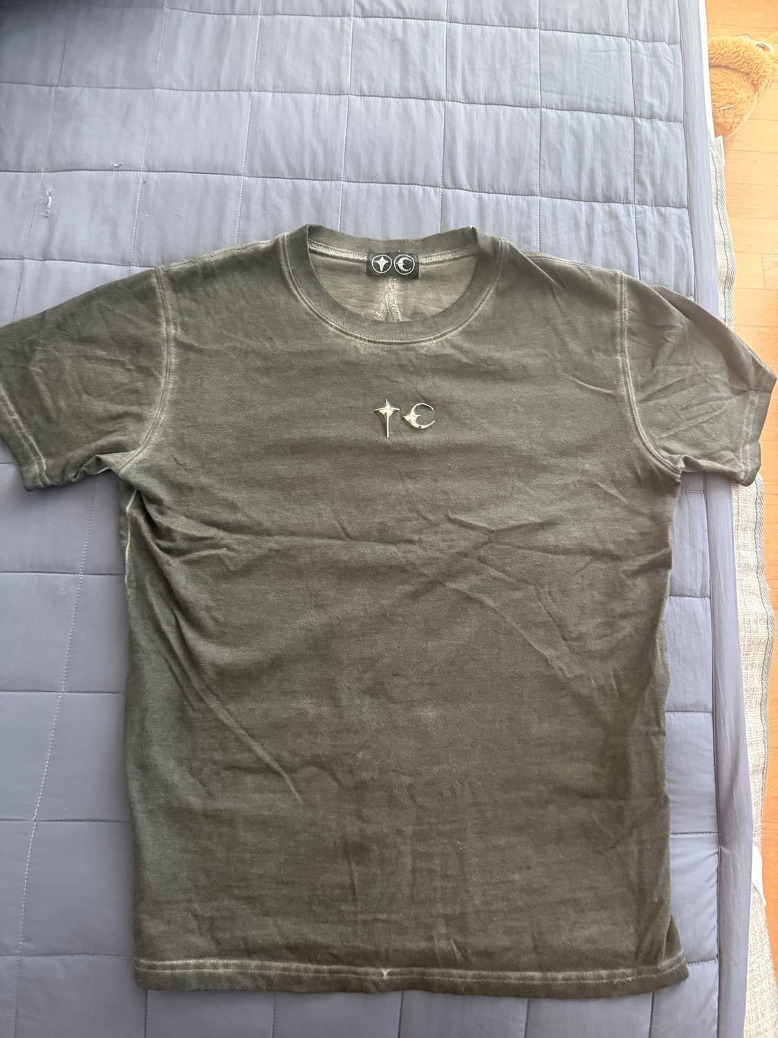 떠그 클럽 백 티셔츠 슬림 그레이 상품이미지1