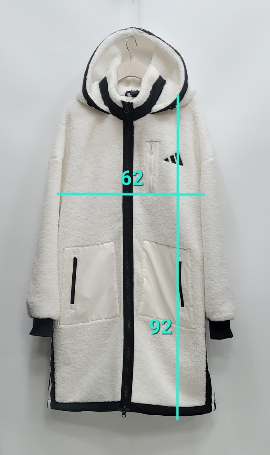 adidas 20FW 아디다스 어반 보아 후리스 세르파 롱 자켓 / S
 상품이미지10